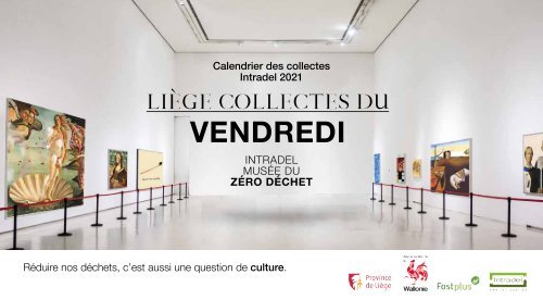 Calendrier des collectes des déchets 2021 du vendredi - Ville de Liège - Intradel