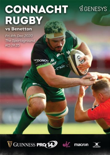 Connacht V Benetton 04-11-2020 Match Programme