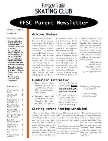 FFSC Parent Newsletter - Fergus Falls Skating Club