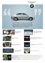 2009 Skoda Superb Brochure (Comfort 2.5 V6 TDI