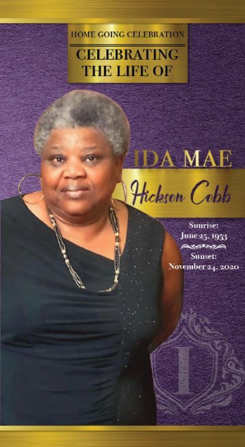 Ida Cobb Memorial Program