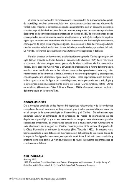 7mo Encuentro de Investigadores de Arqueologia y Etnohistoria