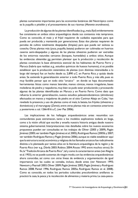 7mo Encuentro de Investigadores de Arqueologia y Etnohistoria