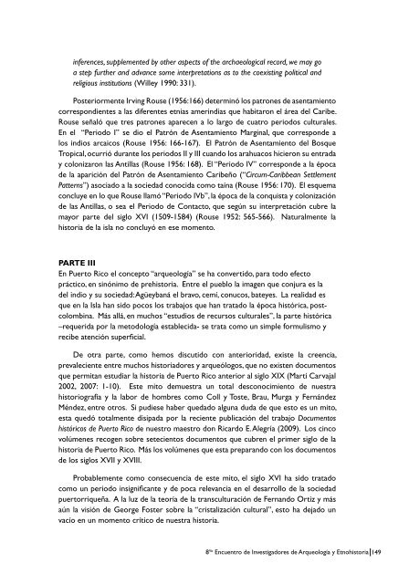 8vo Encuentro de Investigadores de Arqueologia y Etnohistoria