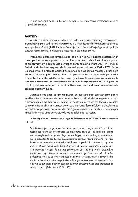 8vo Encuentro de Investigadores de Arqueologia y Etnohistoria