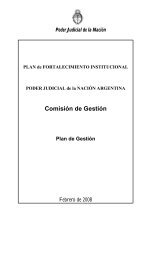 Plan de Gestión Judicial - Corte Suprema de Justicia de la Nación