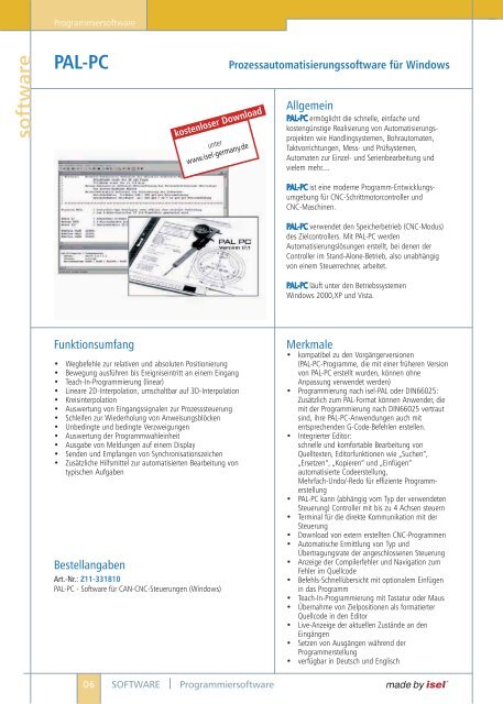 Automatisierung 2010/11 - ISEL Germany AG