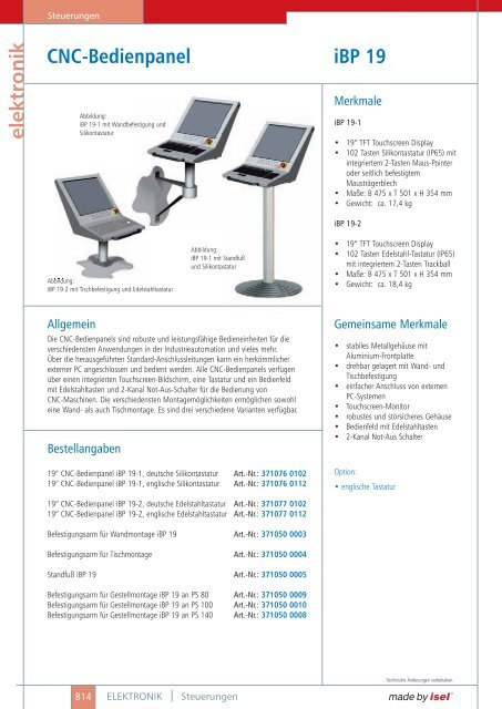 Automatisierung 2010/11 - ISEL Germany AG