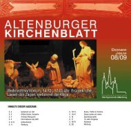 12/2008 - 01/2009 - Kirchgemeinde Altenburg