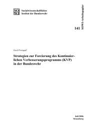(KVP) in der Bundeswehr - Sozialwissenschaftliches Institut der ...