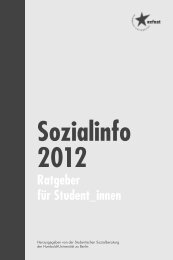 Sozialinfo 2012 Ratgeber für Student_innen - RefRat HU