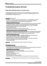 Produktinformation SFirm32 - Sparkasse Bamberg