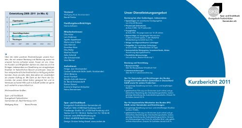 Skb Kurzbericht 2011 Spar Und Kreditbank Evangelisch