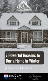 7 Reasons to buy a home in winter time