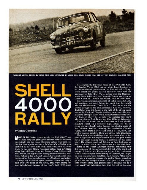 Motor Trend - Shell 4000 Rallies