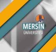 mersin üniversitesi katalogu