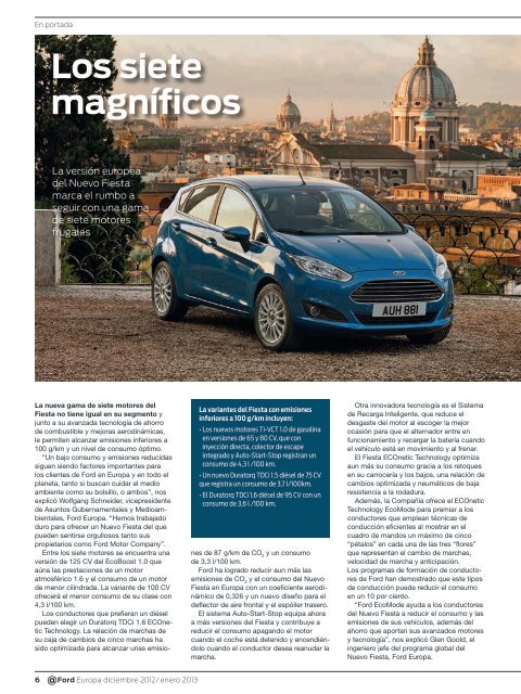 más seguridad en distancias cortas - Ford