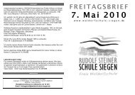 Freitagsbrief vom 07.05.2010 - Rudolf-Steiner-Schule Siegen Freie ...