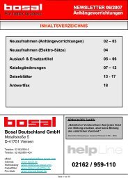 NEWSLETTER 06/2007 Bosal Deutschland GmbH ...