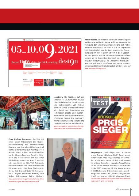 KÜCHENPLANER Ausgabe 12-2020 