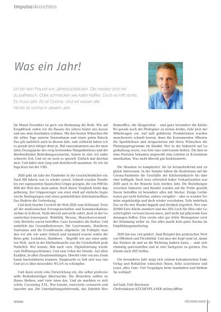 KÜCHENPLANER Ausgabe 12-2020 