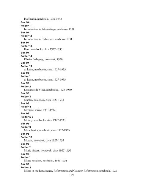 Guide to the Edward E. Lowinsky Papers 1920-1986