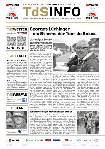 TdSINFO Georges Lüchinger – die Stimme der Tour de Suisse