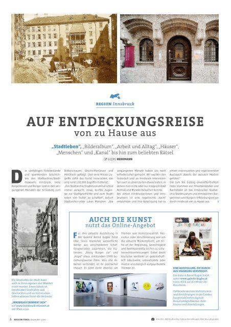 Region Tirol – Ausgabe Dezember