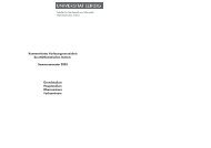 Kommentiertes Vorlesungsverzeichnis des Mathematischen Instituts ...