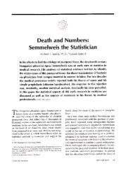 Death and Numbers: Semmelweis the Statistician