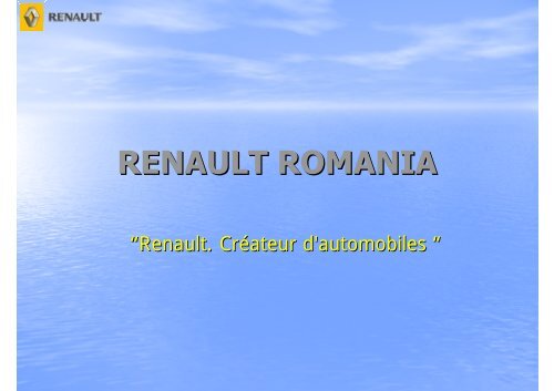 RENAULT ROMANIA - Profs.info.uaic.ro