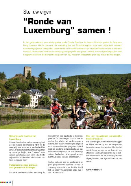 de mooiste fietsroutes van luxemburg - Département du tourisme
