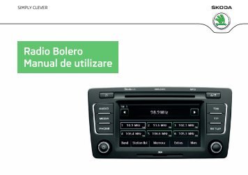 Radio Bolero Manual de utilizare - Media Portal - škoda auto
