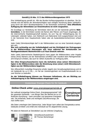 (1,37 MB) - .PDF - Marktgemeinde Steinerkirchen an der Traun