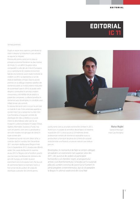 A apărut IC Journal ediţia cu nr. 11 - Inter Cars Romania