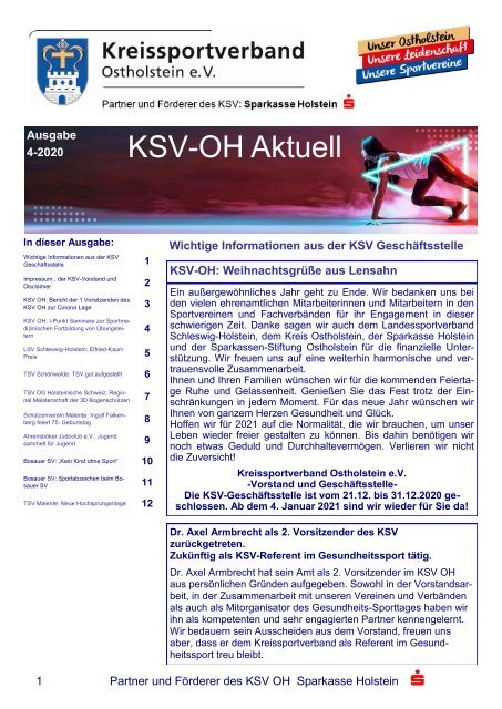 KSV OH Aktuell Ausgabe_4_November 2020