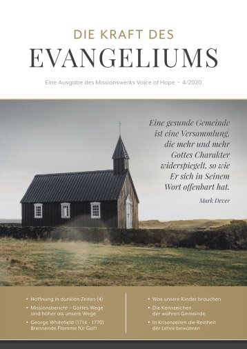 Die Kraft des Evangeliums 4/2020