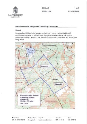 Reservatet Skogen beslut - Länsstyrelserna