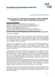 Lettre ouverte Ceetrus 08/12/2020