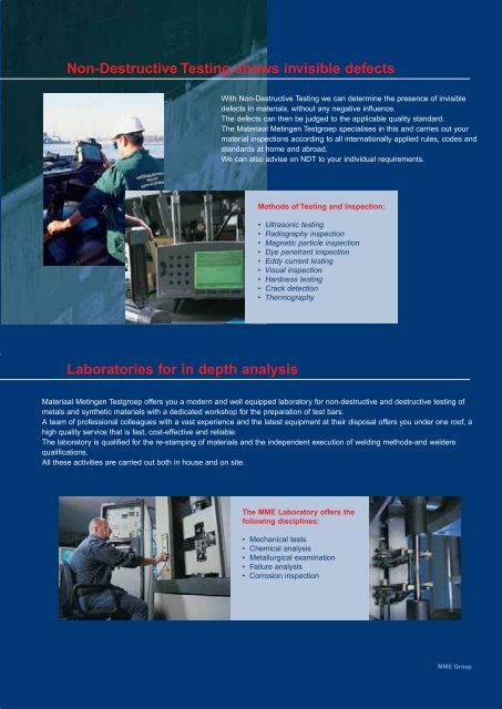 Download our company information brochure - MME Group