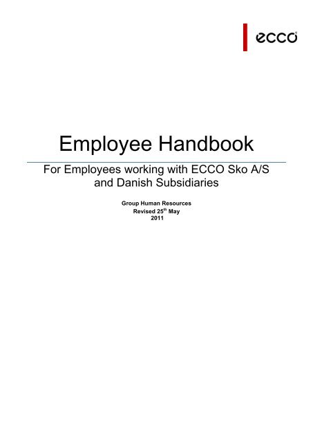 Se internettet Forsøg Mentor Employee Handbook - Emu