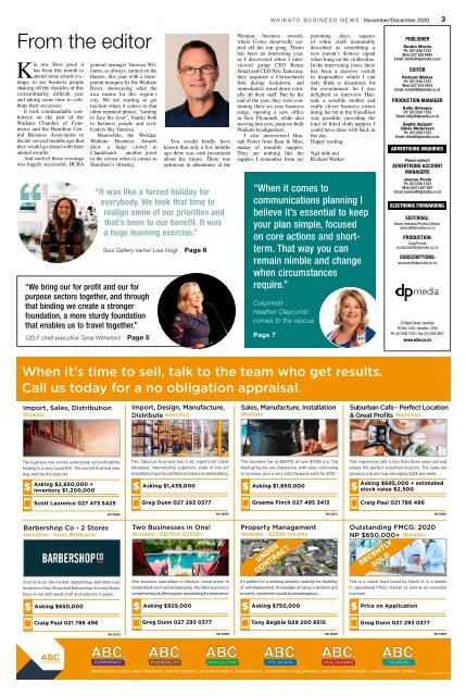 Waikato Business News November/December 2020 