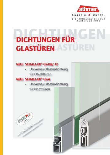 Dichtungen für Glastüren - Athmer