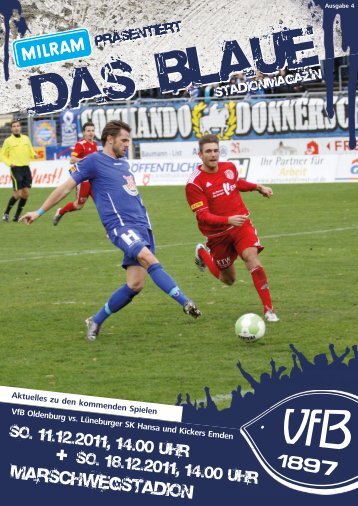 VfB Oldenburg vs. Lüneburger SK Hansa und Kickers Emden ...