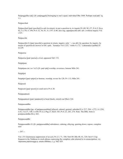 The Pali Text Society's Pali-English Dictionary