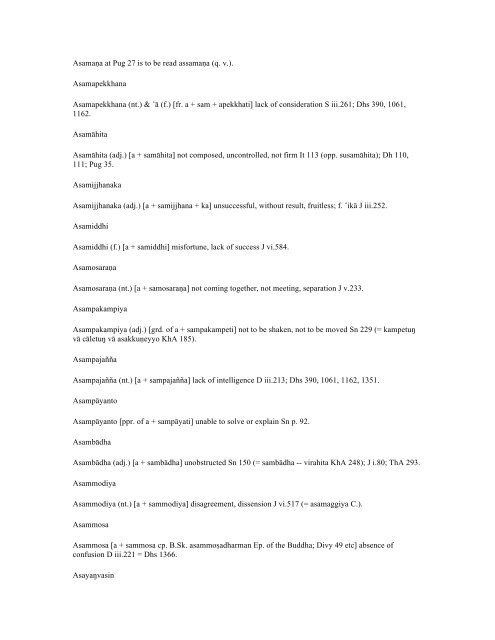 The Pali Text Society's Pali-English Dictionary