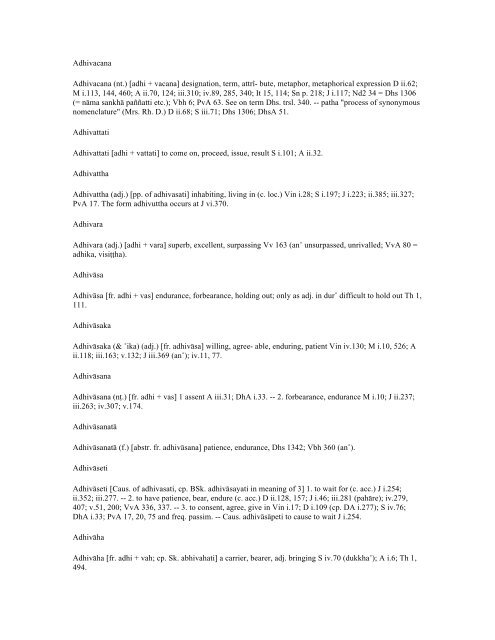 The Pali Text Society's Pali-English Dictionary