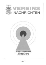 ACHTUNG - Mitgliederwerbung - Schützenkorps Winsen von 1848 eV