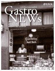 GastroNews 65 - Jubiläum 90 Jahre Hack