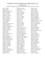 Dean's List Spring 2012 - Herkimer County Community College